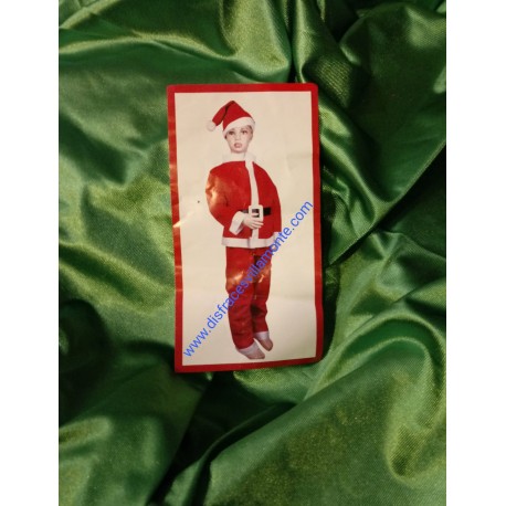 Disfraz Papa Noel. Talla 3-4 años.Navidad