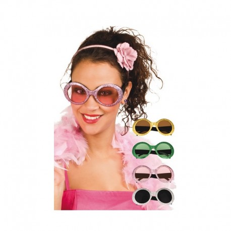 Gafas de pasta Purpurina.años 60