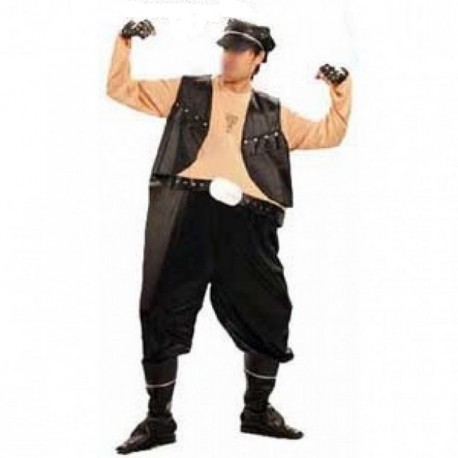 Disfraz Motero-Sado-Punk gordinflón, despedidas