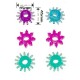 6 Anillos-anillas colores para el  pene 